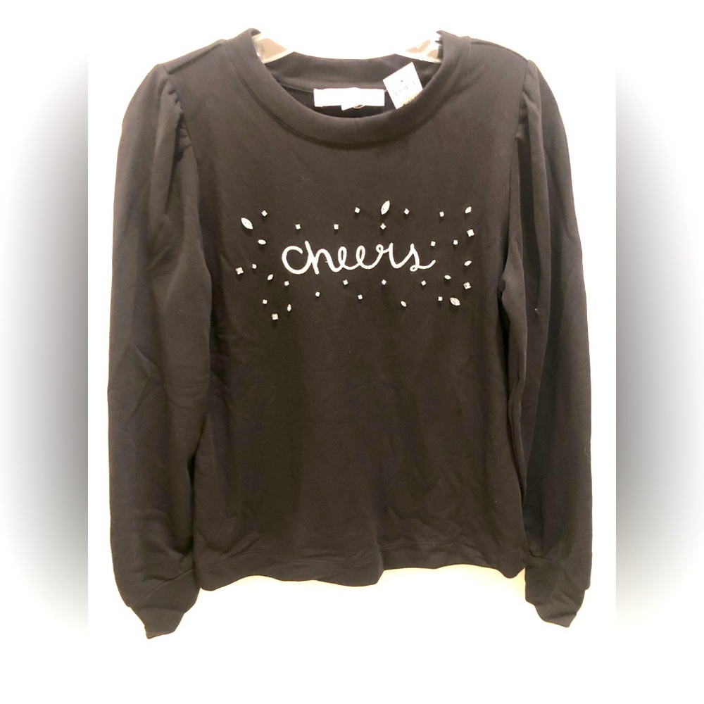 NWT loft new years sweat shirt size small